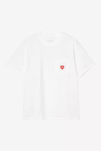 Load image into Gallery viewer, CARHARTT WIP | W' S/S Pocket Heart -Shirt | White/Red