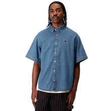 Load image into Gallery viewer, CARHARTT WIP | S/S Lucas Shirt | Blue Stone Washed