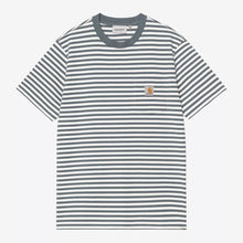 Load image into Gallery viewer, CARHARTT WIP | S/S Ezra Pocket T-shirt | Cozy Blue &amp; Wax