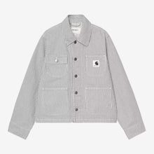 Load image into Gallery viewer, CARHARTT WIP | W' Mercer Chore Coat | Mercer Stripe, Graphite/Wax, Stone Washed