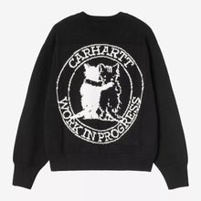 Load image into Gallery viewer, CARHARTT WIP | W' Hugging Cats Sweater | Black / Wax
