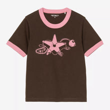 Load image into Gallery viewer, CARHARTT WIP | W' S/S Outlaw Star Ringer T-Shirt | Tobacco Havana Heavy Stone Wash