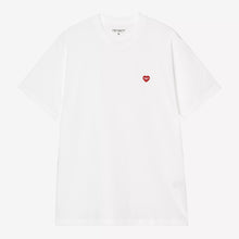 Load image into Gallery viewer, CARHARTT WIP | S/S Small Heart T-Shirt | White &amp; Red