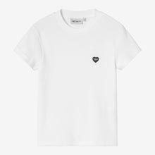 Load image into Gallery viewer, CARHARTT WIP | W' S/S Small Heart Patch T-Shirt | White &amp; Black