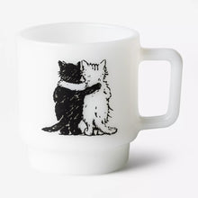 Load image into Gallery viewer, CARHARTT WIP | Hugging Cats Glass Mug | White