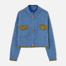 Load image into Gallery viewer, DR BLOOM | Jersey Cardigan Ding-Ding | Azul