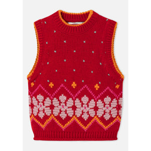 DR BLOOM | Jersey Jumpy Chaleco | Red