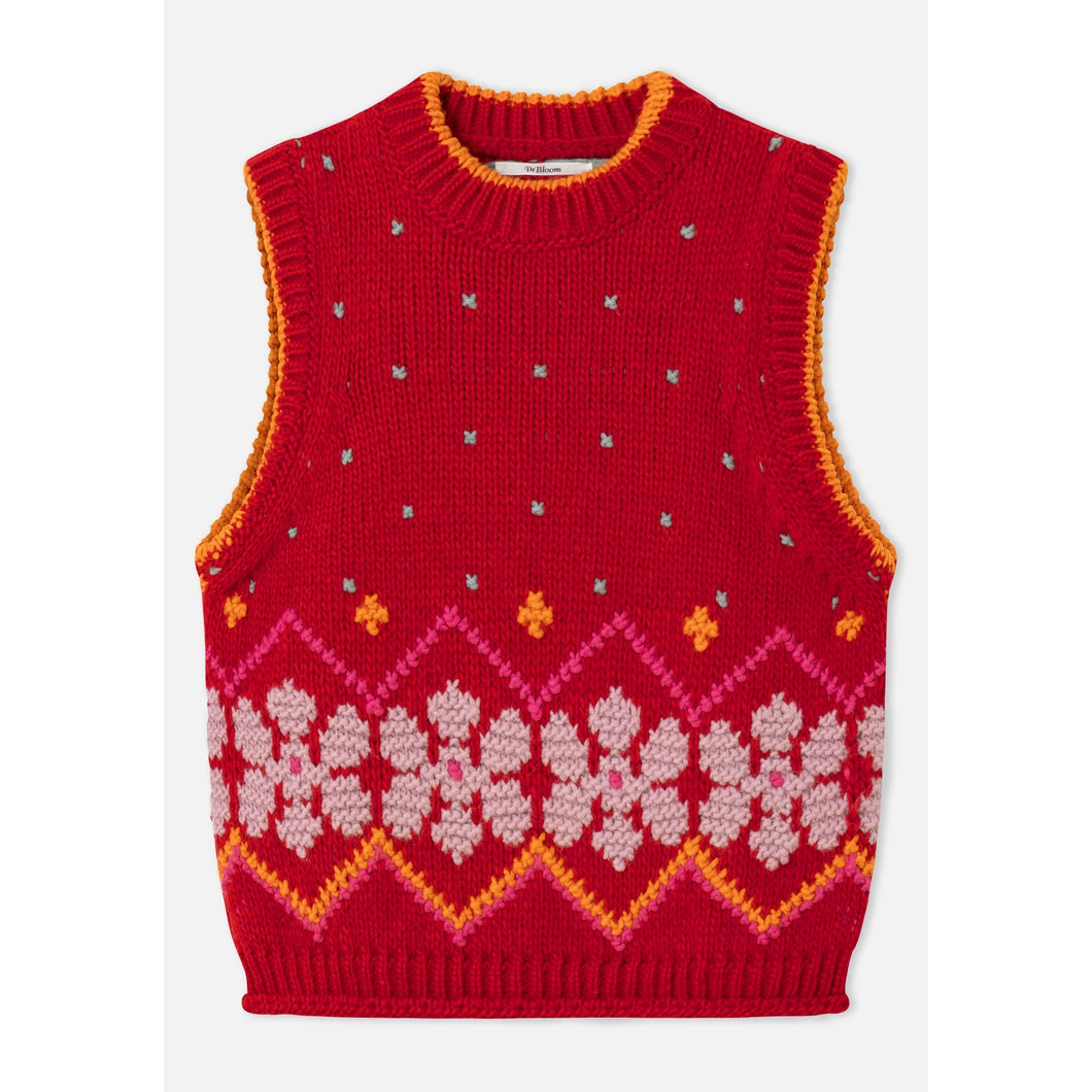 DR BLOOM | Jersey Jumpy Chaleco | Red