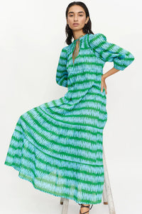 COMPANIA FANTASTICA | Imogen Dress | Blue and Green - LONDØNWORKS