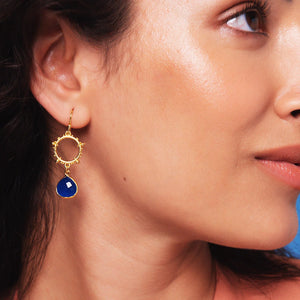 ASHIANA |  Allegra Blue Jade Earrings - LONDØNWORKS