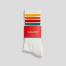 Load image into Gallery viewer, REVOLUTION | 8903 Jaquard Crew Socks | White - LONDØNWORKS