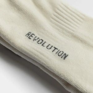 REVOLUTION | 8906 Jaquard Crew Socks | White