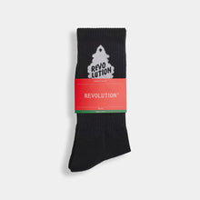 Load image into Gallery viewer, REVOLUTION | 8912 Jaquard Crew Socks | Black