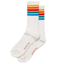 Load image into Gallery viewer, REVOLUTION | 8903 Jaquard Crew Socks | White