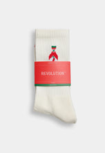 Load image into Gallery viewer, REVOLUTION | 8925 CHI Jacquard Crew Socks | Off-White