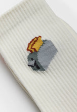 Load image into Gallery viewer, REVOLUTION | 8925 TOA Jacquard Crew Socks | Off-White