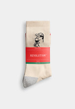 Load image into Gallery viewer, REVOLUTION | 8927 SME Jacquard Crew Socks | Off-White