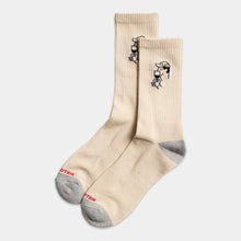 Load image into Gallery viewer, REVOLUTION | 8927 SME Jacquard Crew Socks | Off-White