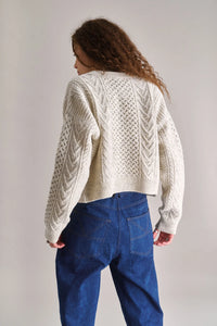KOMODO | Charlie Cable Cardigan | Natural