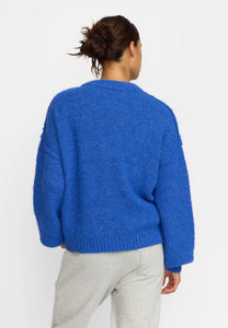 SELFHOOD | 66107 Knitted Mohair Cardigan | Blue