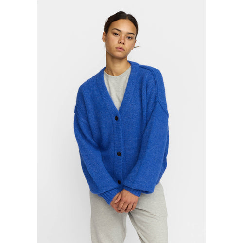 SELFHOOD | 66107 Knitted Mohair Cardigan | Blue