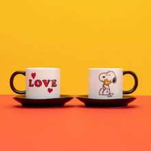 Load image into Gallery viewer, MAGPIE | Peanuts Espresso Mugs Set of 2 | Love - LONDØNWORKS