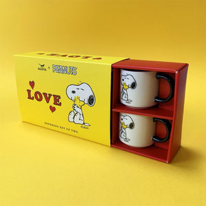 MAGPIE | Peanuts Espresso Mugs Set of 2 | Love - LONDØNWORKS