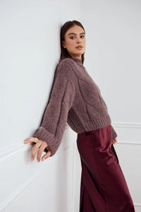 NOELLA | Lynx Knit | Morel - LONDØNWORKS