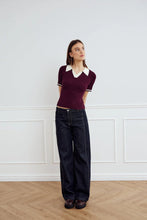 Load image into Gallery viewer, Noella | Lilo Polo Knit | Wine &amp; Sugar - LONDØNWORKS