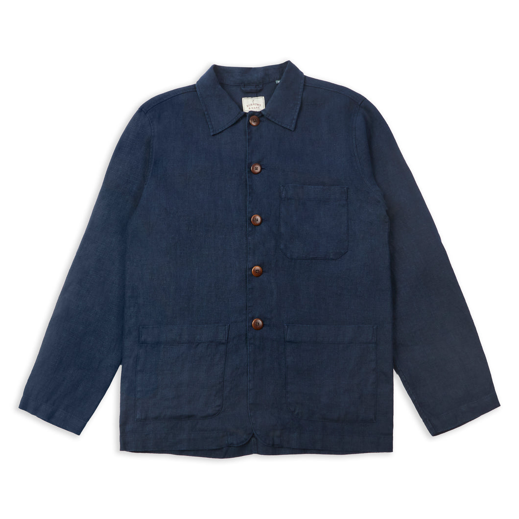 BURROWS AND HARE | Iffley Jacket | Navy