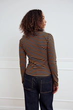 Load image into Gallery viewer, Noella | Luana Top | Dark Sand &amp; Black Stripe - LONDØNWORKS