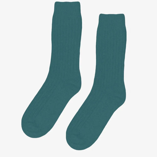 COLORFUL STANDARD | Merino Wool Blend Sock | Ocean Green - LONDØNWORKS