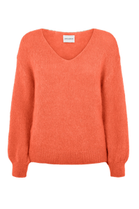 AMERICANDREAMS | Milana LS Alpaca Pullover | Salmon - LONDØNWORKS
