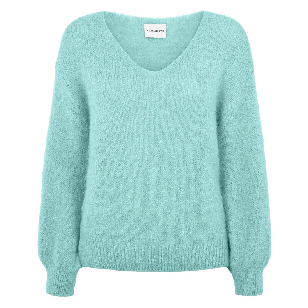 AMERICANDREAMS | Milana LS Alpaca Pullover | Seafoam Green