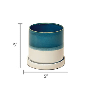 CHIVE | Minute 1, 5" Pot & Saucer | Cobalt Blue - LONDØNWORKS