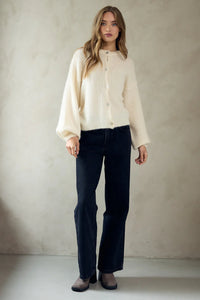 Noella | Kae Knit Cardigan | Oyster - LONDØNWORKS
