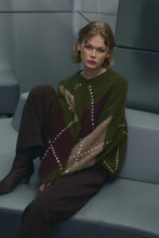 Load image into Gallery viewer, Noella | Lai Knit Avocado Sweater | Green Mix