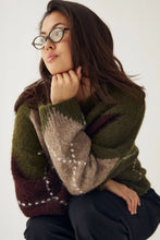 Load image into Gallery viewer, Noella | Lai Knit Avocado Sweater | Green Mix
