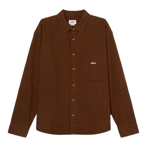 OBEY | Bigwig Knox Woven Shirt | Mocha Bisque Multi