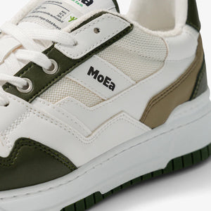 MoEa | GEN2 Sport Vegan Sneakers | Cactus & White Green