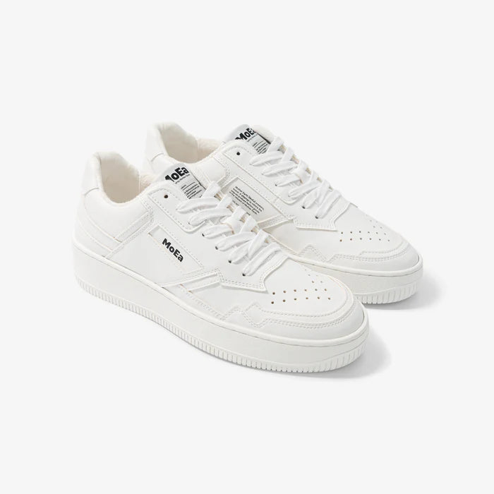 MoEa | GEN1 Corn Vegan Sneakers | Full White