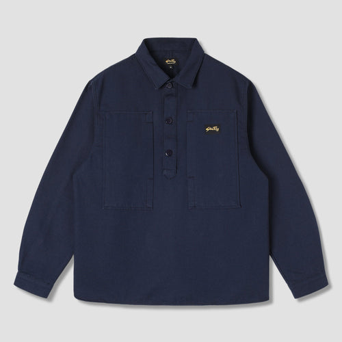Stan Ray | Painters Pop Over Shirt | Navy Bedford