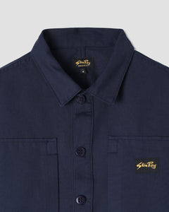 Stan Ray | Painters Pop Over Shirt | Navy Bedford