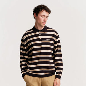 PARLEZ | Aspen L/S Polo Knit | Black - LONDØNWORKS