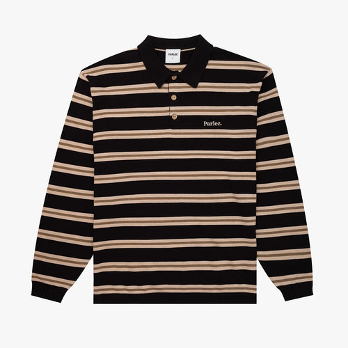 PARLEZ | Aspen L/S Polo Knit | Black - LONDØNWORKS
