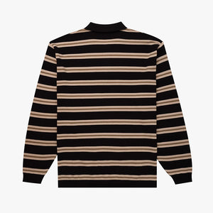 PARLEZ | Aspen L/S Polo Knit | Black - LONDØNWORKS
