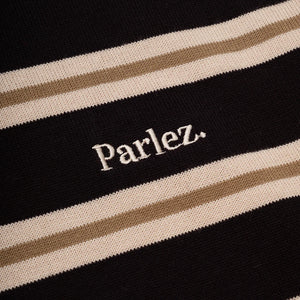 PARLEZ | Aspen L/S Polo Knit | Black - LONDØNWORKS