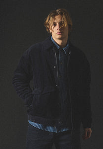 REVOLUTION | 7868 Padded Corduroy Jacket | Darknavy - LONDØNWORKS
