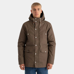 REVOLUTION | 7246 Parka Jacket Evergreen | Dark Brown