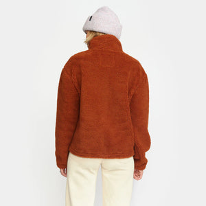 SELFHOOD | 77284 Pocket Teddy Jacket | Rust